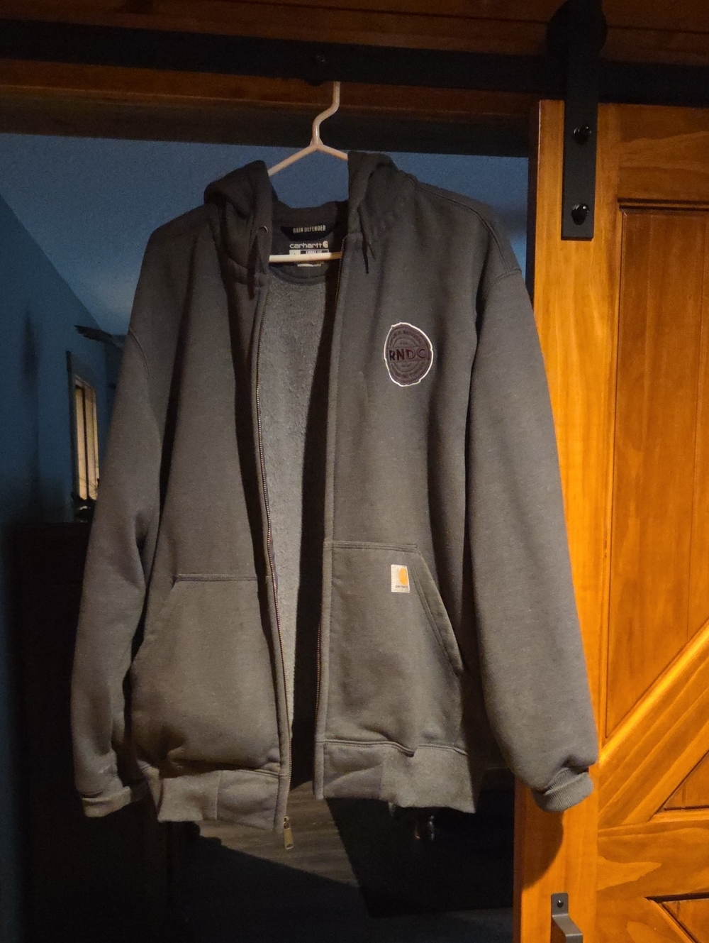 Carhartt Men’s Zip-Up Hoodie - Charcoal Gray